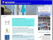 Tablet Screenshot of modernscaffolding.com.hk